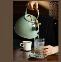 Hervidor De Agua De Acero Inoxidable 3L Color Verde Claro Con Silbato Para Camping Tetera Para Calentar Agua Para Estufa a Gas - details 6