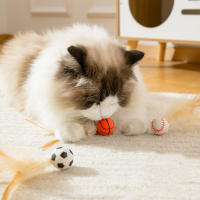 Juguetes Para Gatos Elásticos Y Divertidos Bolas De Silicone Para Morder Y Agarrar Juguetes Creativos Y Seguros Para Mascotas - details 3