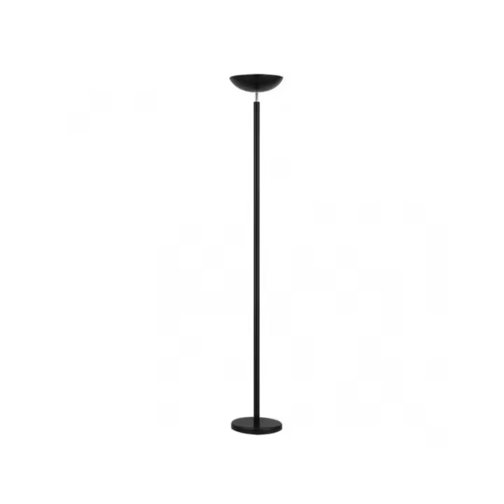 Pie De Salon Luyten 2xe27 Negro Mate 180x27x27 Cm - 1