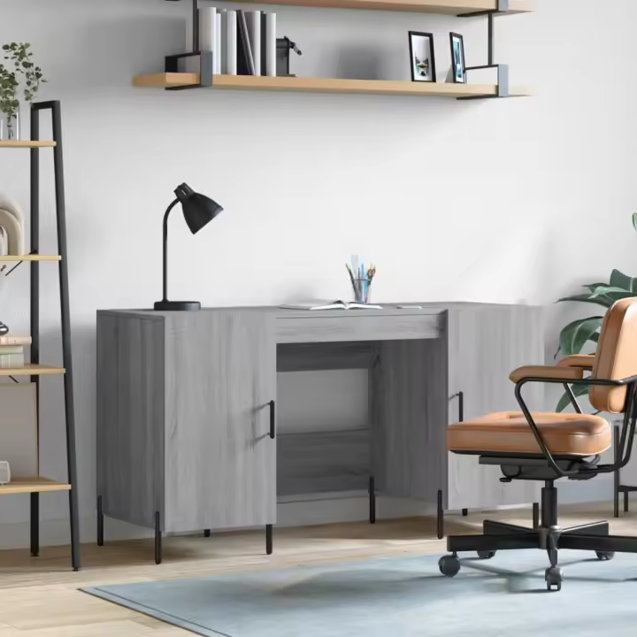 Sonoma escretura Madera multicapa gris 140x50x75 cm - 1