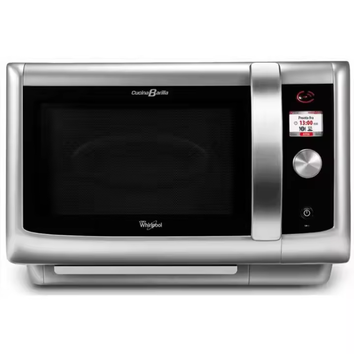 Horno microondas Whirlpool con grill giratorio CB15 SL de 29 litros lateado - 1