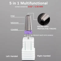 Broca De Uñas De Carburo De Titanio 5 En 1 Accesorios Para Máquina De Manicura Y Eléctrica Broca De Uñas Para Tratamiento De Uñas - details 11