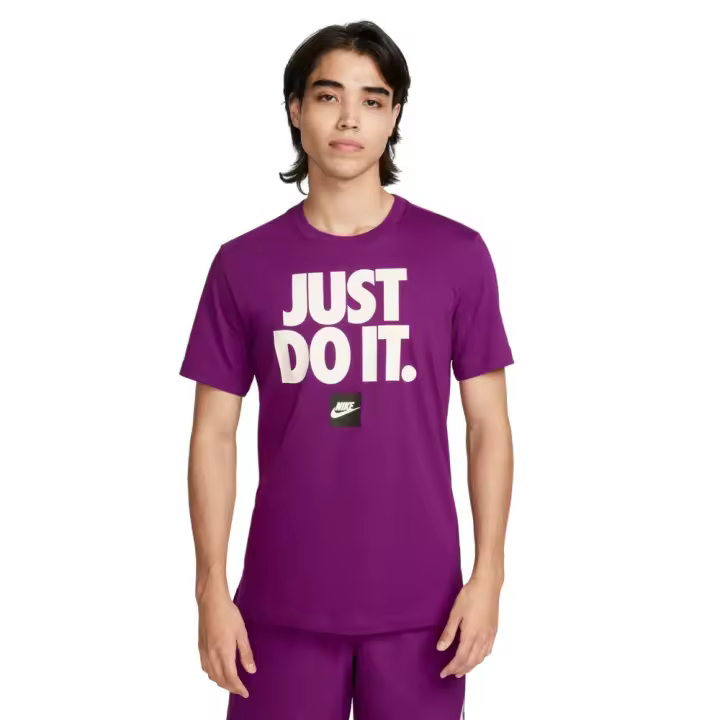 Camiseta Nike M Nsw Tee Fran Just Do It Morado T Shirt Dz2989-503 - 1