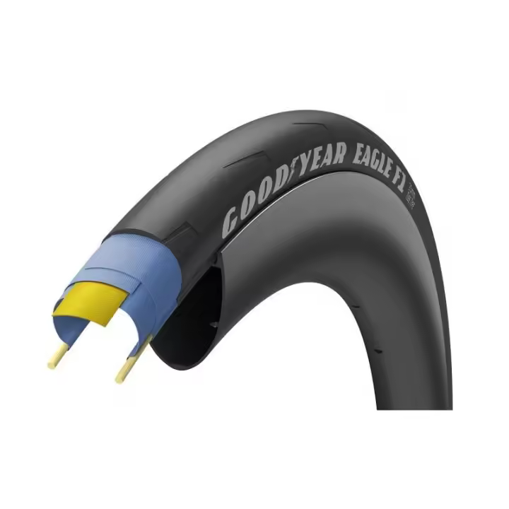 Goodyear - Cubierta Eagle F1 700x28 Pleg para bicicleta de carretera, tecnología vanguardista para rendimiento integral en carreras, resistente y ligera, ideal para uso profesional y entrenamiento exigente - 1
