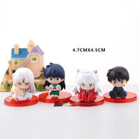 Juego De 4 Figuras Anime INUYASHA Lindas 5cm Modelo De Juguetes Unisex Para Coleccionistas Y Fans De La Animación - details 3