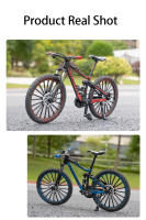 Bicicleta De Montaña De Escala 1:8 Para Niños Juguetes De Aleación De Metal Con Absorción De Choque Regalo Ideal Para Deportes Al Aire Libre - details 6
