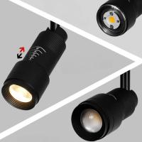 Spotlight Ajustable 5°~60° Ancho De Haz Restringido LED Negro Blanco Foco Instalación En La Parte Superior De La Sala Luz De Punto Con Zoom - details 6