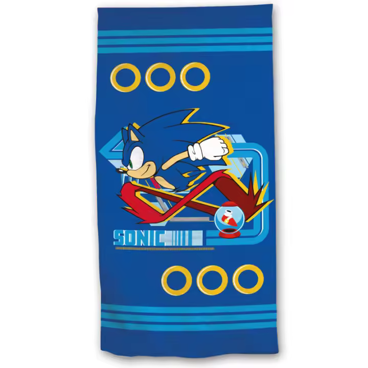 Toalha de praia em microfibra Sonic The Hedgehog SEGA - 1