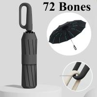 Paraguas Automático Resistente Al Viento Y Sol Con Protección UV Grande Plegable Para Hombres Y Mujeres Paraguas De Lluvia Con 72 Costillas - details 6