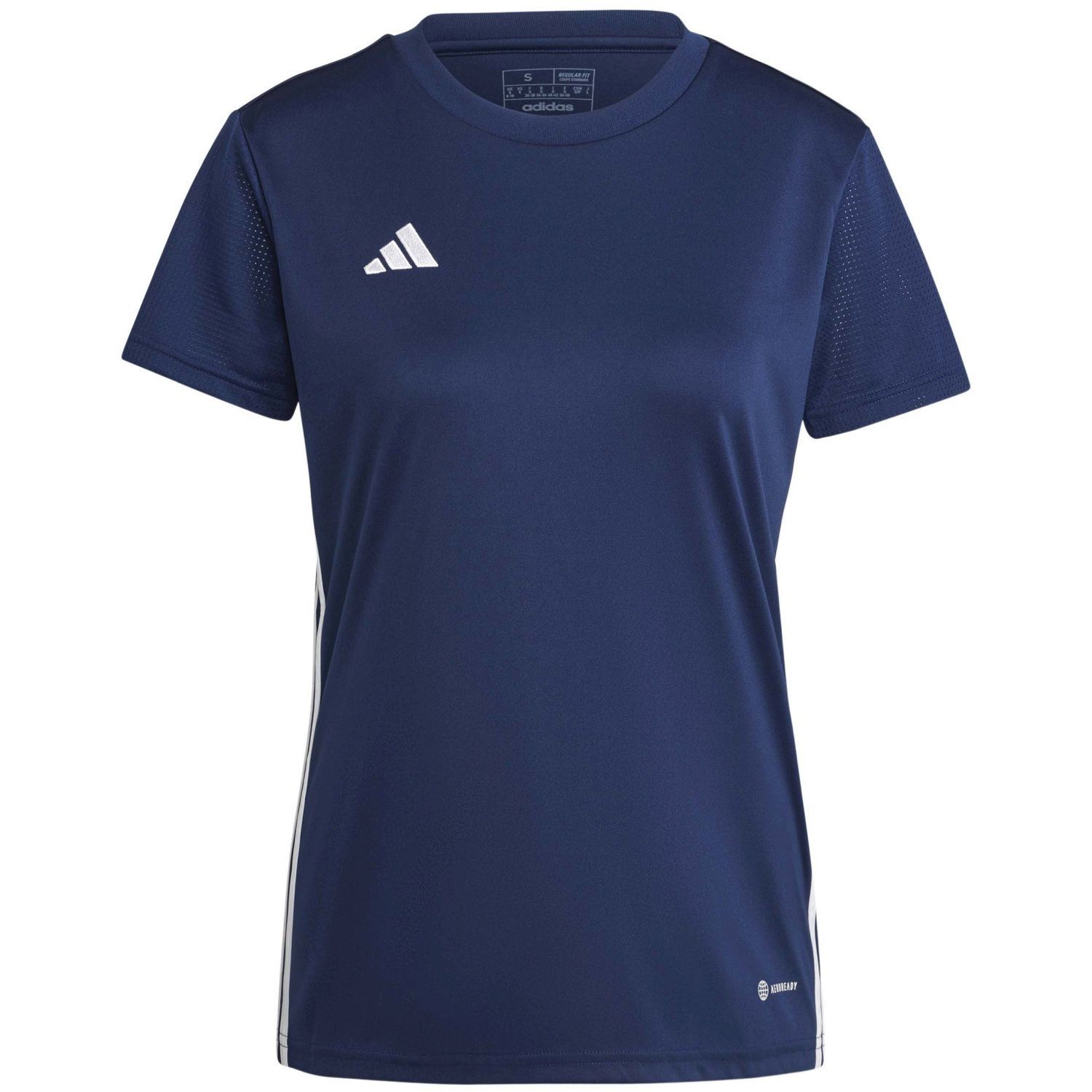 Camiseta Adidas Woman Manga Corta 3 Bandas Varios Colores - Modelo Tabela - Cuello Redondo  T-Shirt Transpirable Aeroredy para Deportistas - Adidas Sport - Fútbol - Tenis - Padel - Indoor - Multideporte - Camiseta Deporte Mujer