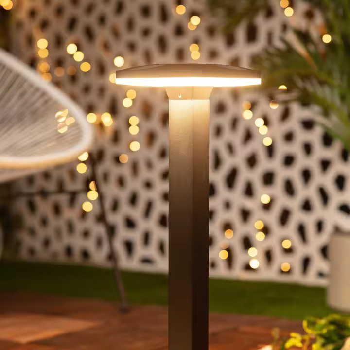 Ledkia Baliza Exterior LED 12W Superficie Pie 60cm Nilo 3000K Blanco Cálido - 1