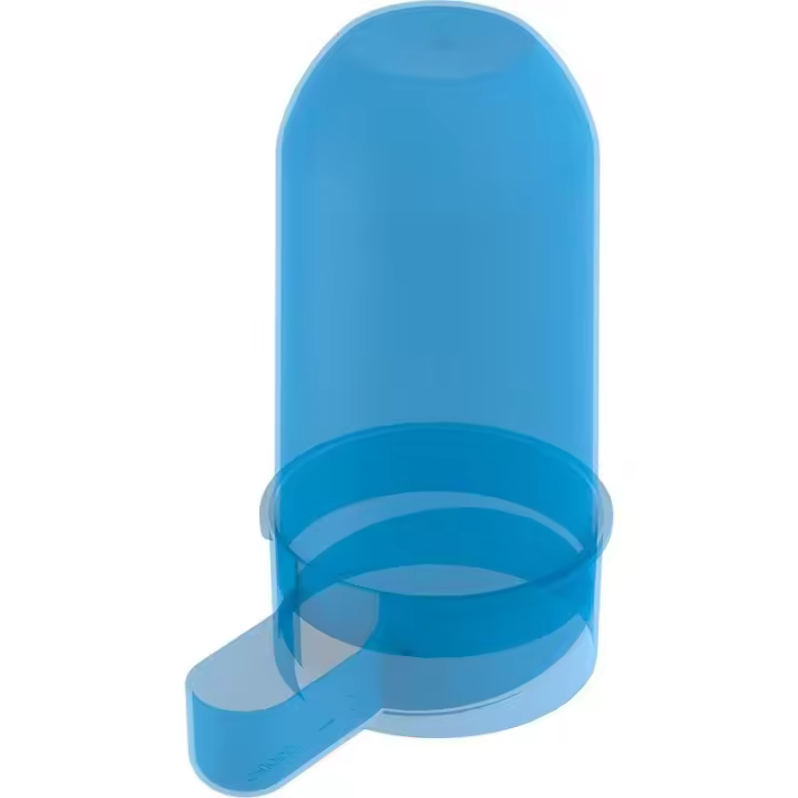 Bebedero y comedero de plástico para aves azul, de la marca COPELE - 1
