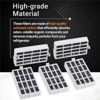 Filtro De Aire Para Refrigerador Whirlpool 6pcs Activado Carbón Para Deodorización Partes Compatible Con W10311524 AIR1 W10315189 W10335147 Color Oscuro - details 1
