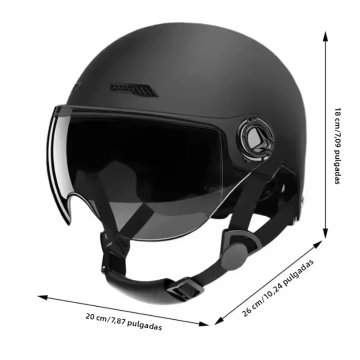 Casco De Motocicleta Retro Clásico Para Hombres Y Mujeres Ultraligero Medio Casco Ciclismo MTB Bicicleta Bicicleta De Carril - 1