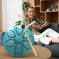 Bombo De Lengua De Acero De 3 Pulgadas Con 6 Notas Instrumento Musical De Percusión Mini Bombo De Mano Para Exteriores Estilo Rain - details 6
