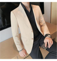 Chaqueta De Traje Para Hombre Estilo Elegante Monabroca Calidad Superior Casual Formal Color Sólido Ajustada 2024 - details 13