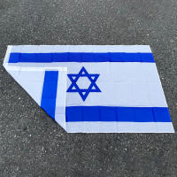 Bandera Nacional De Israel 90X150cm En Poliéster Bandera Horizontal De Soporte Y Aliento Para La Solidaridad Uso Doméstico - details 0