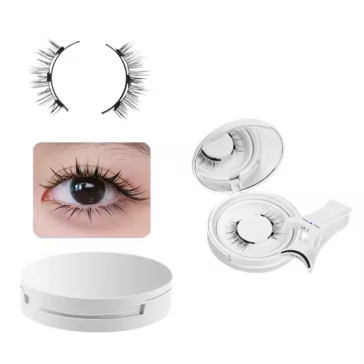 Kit de pestañas magnéticas Enjuvie, pestañas magnéticas reutilizables sin pegamento con aplicador, aspecto natural (EM01) - 1