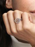 Pandora - Plata de Ley-Anillo con circulares pavé y logo de la firma - details 2