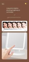 Espejo De Maquillaje Tricuadrante Con Luces LED Iluminación Complementaria Inteligente Para Dormitorio Espejo De Belleza - details 3