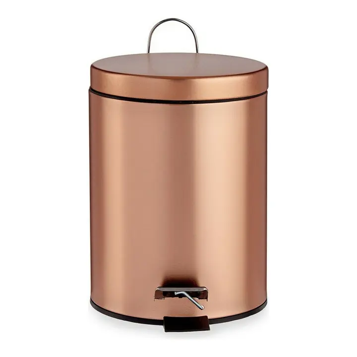 Papelera con Pedal Berilo B0988A 5L Cobre 5 L - 1