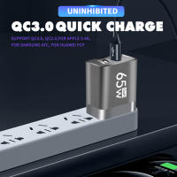 Cargador Rápido 65W GaN PD USB C Adaptador De Carga Para iPhone 15 14 pro Max Xiaomi 14 Samsung Huawei Redmi Cargador De Pared Para Teléfonos Móviles - details 6