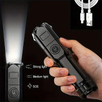 Linterna Táctica LED Recargable USB Impermeable Con Zoom Para Pesca Caza Camping Emergencias Luz De Iluminación Exterior - details 2