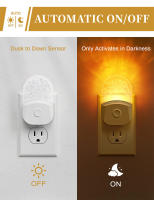 Luz Nocturna Cambio De Color Que Se Entraña En La Pared Para Niños Con Sensor De Atardecer a Medianoche Para Decoración De Baño Regalo - details 1