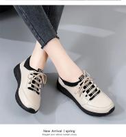 Zapatos Planos Para Mujer Suela Plataforma Cordones De Cuero Split 2024 Tendencia Primavera Casual Zapatos Para Madres - details 9