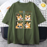 Camiseta De Algodón Suave Y Transpirable Para Hombre De Drakeview Con Diseño Gráfico De Perro Afortunado En Cuatro Estados Diferentes Estilo Casual Para Uso Diario - details 33