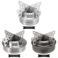 Estufa De Camping Lixada Exterior Mini Alcoholesta En Titán Y Acero Inoxidable Con Soporte Cruzado Estufa Portátil Para Picnic - details 18