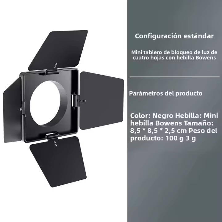 Luz De Video Profesional LED Tri-Color ZU80 Con Montura Bowens Mini 80W COB 2500-6500K Para Fotografía Y Streaming Outdoor - 1