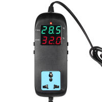 Controlador De Temperatura Electrónico LED Con Termocoplante Y Enchufe AC 90V～250V Para Cría De Animales Y Plantas - details 8