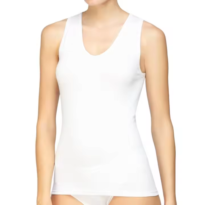 Avet Camiseta Tirantes 7505 100% Algodón Escote Bordado - 1