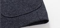 Traje Retro Para Hombre Con Cuadros Alta Calidad Primavera Otoño Moda Casual Elegante Chaqueta Top Con Cierre Único - details 3