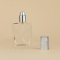 Botella De Perfume De Vidrio Cuadrado Recargable 30ml Con Tapa De Sprinkle Para Cosméticos Empaque Líquido - details 5
