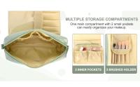 Nueva bolsa de herramientas para cosméticos de gran capacidad, bolsa de viaje para cosméticos con portabrochas independiente, bolsa de almacenamiento especial para maquilladores - details 7