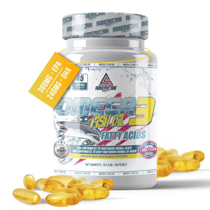 Omega 3 - Perlas de Omega 3 - 90 Cápsulas - Mejora Funcionamiento Cerebral y Visión - Marca AS AMERICAN SUPLEMENT - 1