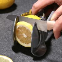 Cortador De Frutas Y Verduras De Acero Inoxidable Mano Herramienta De Cocina Portátil Para Naranja Limón Tomate Cebolla Cortador De Alimentos Eco-amigable - details 0
