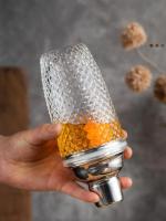 Juego De Cocacola De Vidrio Lujo Con Tapa De Acero Inoxidable Antifugas Y Strainer Para Hacer Martinis Y Mocktails Para Uso Doméstico Y Barra - details 1