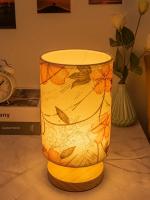 Lámpara De Escritorio Con Diseño De Tela Naranja Y USB Para Iluminación Decorativa En Dormitorios Y Salones. Fuente De Luz: DC 5V. - details 2