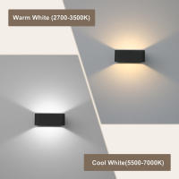 Lámpara De Pared Moderna IP65 Impermeable Para Exterior En Negro/Oro Iluminación Para Patio Jardín Diseño Arriba Y Abajo - details 4