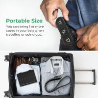 Estuche De Medicamentos Portátil Para Viajes Cortos Con Compartimentos Secretos Capacidad Para 7 Días Material Ecológico Plástico Rectangular - details 5