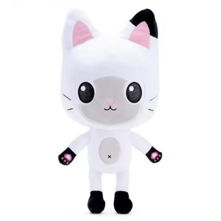 Peluche Pandy Paws La Casa de las Muñecas Gabby 46cm, Gabby's Dollhouse Peluche Grande Pandy Paws Gato Blanco para Niñas, Regalo Cumpleaños, Navidad, Reyes, Peluche Gato - 1