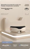 Máscara de Masaje Ocular Recargable with Calor,Masajeador de Ojos 3D with Vibración y Compresión de Aire,Modos para Aliviar Fatiga Visual, Bolsas y Ojeras | Diseño Ajustable y USB,Ideal para Oficina y Viajes - details 0