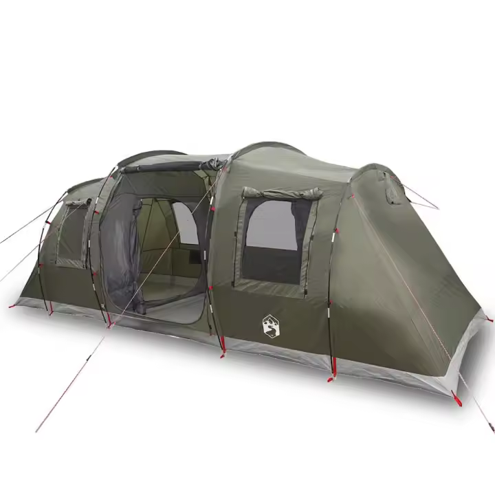 vidaXL Tienda de campaña túnel para 4 personas impermeable verde oliva - 1