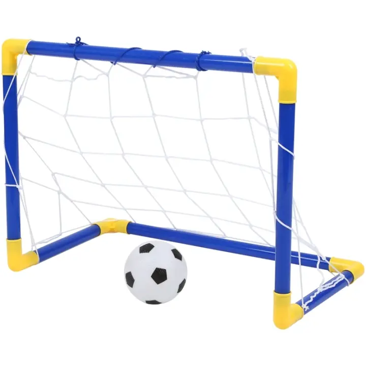 Juego De Meta De Fútbol Plegable Para Niños En Casa Y Exteriores Con Balón Y Bombín Regalo De Cumpleaños Deporte Infantil - 1