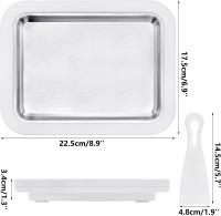 Ice Cream Roll Maker with 2 Scrapers, Iceten Instant DIY Ice Cream Roller Pan,Make Easy Ice Cream Rolls for Homemade Rolled(White） - details 1