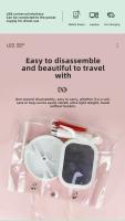 Espejo De Maquillaje LED Con 3 Fuente De Luz Portátil Carga USB Belleza Iluminación Relleno HD Plegable INS Grooming - details 13