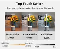 Lámpara De Mesa LED Toque Dimmable Recargable Con 3 Temperaturas De Color Luz Ambiente Creativa Para Hotel Decoración De Pared Lámpara De Escritorio Moderna - details 1